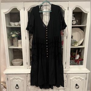Free People Black Maxi Dress